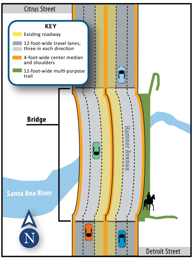 hamner ave bridge construction